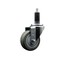Service Caster 3.5'' Gray Poly Wheel Swivel 1-1/8'' Expanding Stem Caster SCC-EX20S3514-PPUB-118 - alternate 1